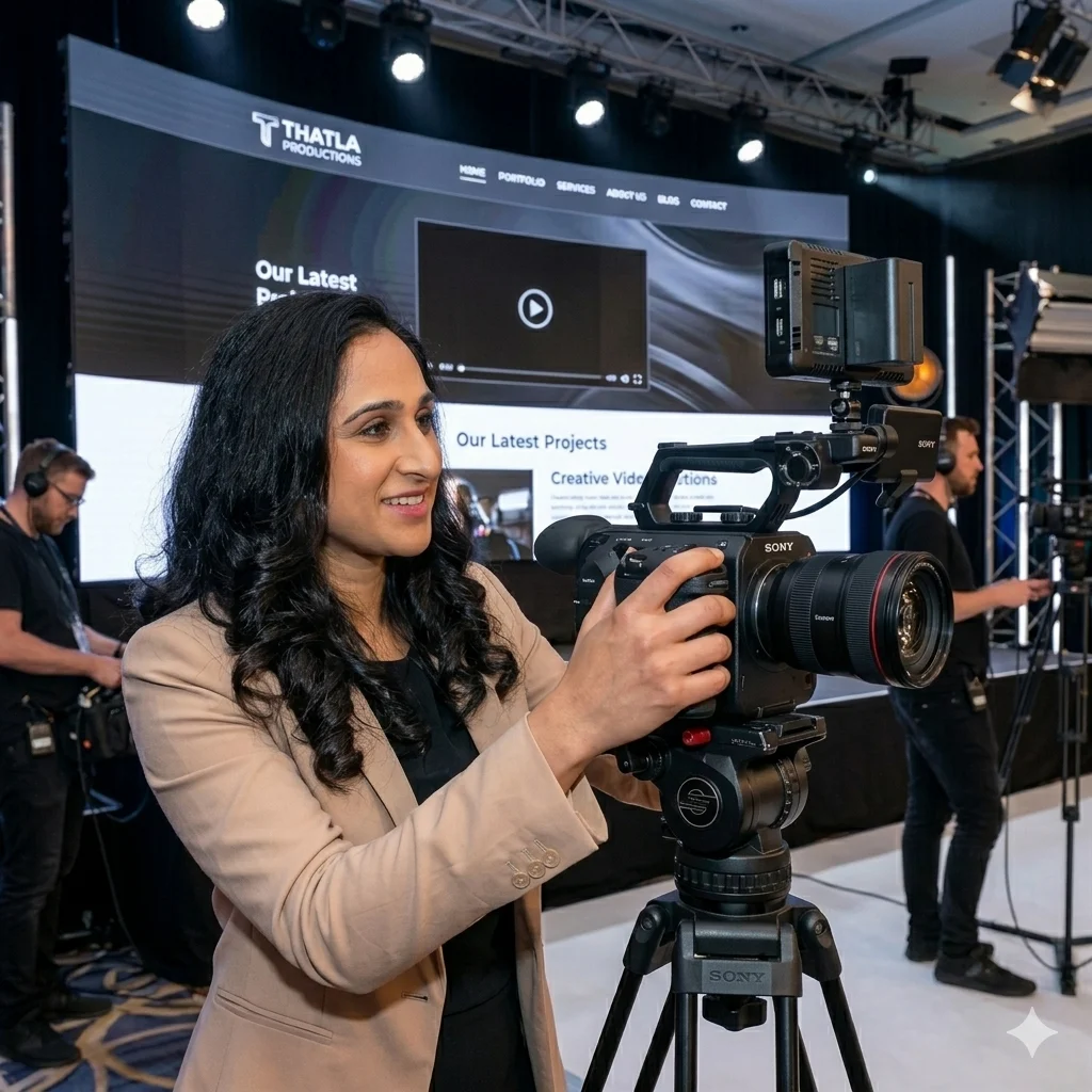 Digital Marketing Consultant in Trivandrum is shooting an event